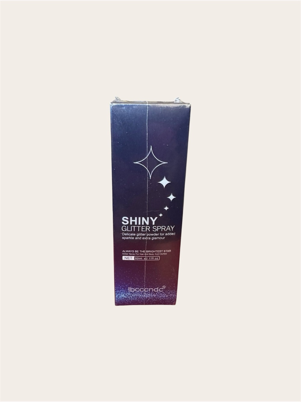 IBECCND Shiny Glitter Spray 60ml Hair Body & Clothes Shimmer Spray New in Box